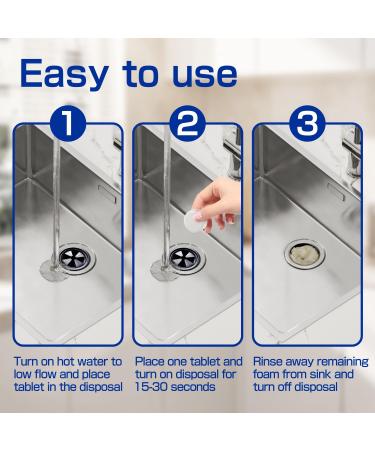 CLEARALIF Household Garbage Disposal Cleaners - 12 Lemon Scent Tablets Compatible with All Disposals International Shipping Available - Buy Online on GoSupps.com
