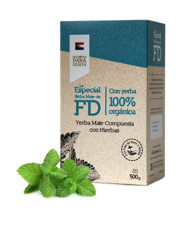 Fede Rico Yerba Mat Menthe Sp ciale 500g | Yerba Mat de Paraguay | Boisson d toxifiante et nergisante. Ne contient pas de sucre et r duit l'indice glyc mique Menthe Sp ciale 0.5 kg