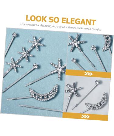 minkissy 4 Sets Fringe Bobby Pin Goody Hair Clips for Women Girls Hair Accessories Star Hair Clips Wedding Hair Clip Hair Barrettes Star Hair Accessories Hair Pin Rhinestone Headgear Simple - Buy Online on GoSupps.com