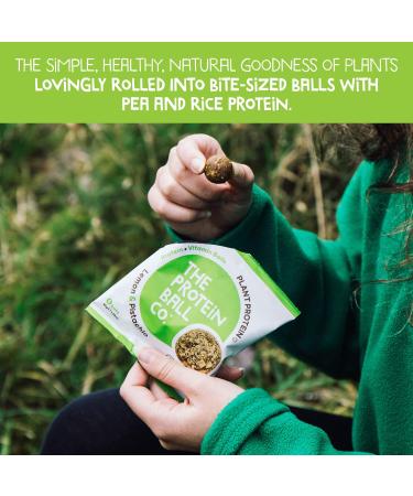 Plant-Based Protein Balls Lemon & Pistachio by The Protein Ball Co - Vitamin Enriched Snack - 10x45g Bags - Buy Online on GoSupps.com