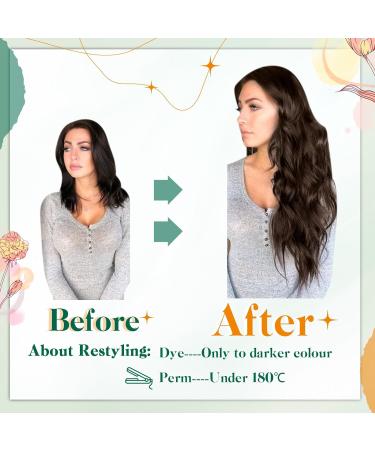 Easyouth Brown Invisible Wire Hair Extensions 18 Remy Human Hair #2 - 80g - Buy Online on GoSupps.com