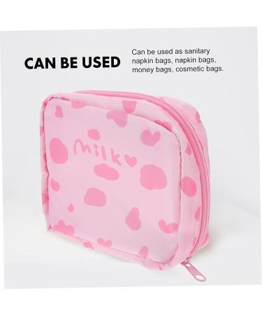 Lurrose 2pcs Napkin Storage Bag - Cute Travel Makeup & Period Wet Bag Assorted Colors - Compact Plush Coin, Tampon, & Change Bags - 13x11.5x4.5cm - Buy Online on GoSupps.com