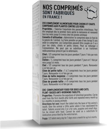Vetocanis Tablets against Worms based on Plant Extracts for Cats and Dogs 30 tablets Against worms Dogs and Cats All Breeds and All Ages Meat Flavor - Buy Online on GoSupps.com