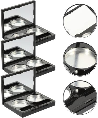 FRCOLOR 3 Sets Double Box Eye Shadow Box Highlighters Eyeshadow Cases Eyeshadow Pallet Cosmetics Travel Girl - Buy Online on GoSupps.com