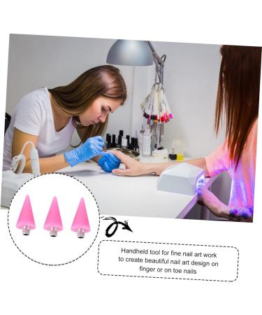 Healeved 6 Pcs Wax Head Rhinestone Dotting Pen Tips Nail Picker Replacement Tips Rhinestones Picker Tips Point Drill Pen Tip Rhinestone Picker Head Manicure Tools Nail Art Tool Pink Acrylic - Buy Online on GoSupps.com