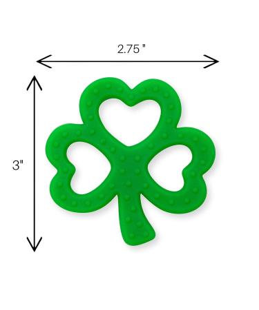 Clover Child Irish Baby Teething Toy - Soft BPA Free Silicone Teether & Pacifier Clip - Buy Online on GoSupps.com