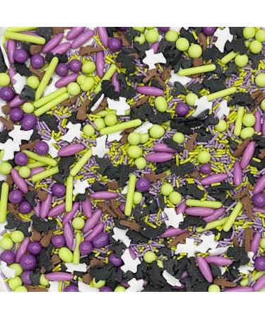 Sprinkletti - Hocus Pocus - Cake Topper Sprinkles - 100g Edible Glimmer Cupcake Decorations Ideal For Halloween Themed Cakes & Bakes - Buy Online on GoSupps.com