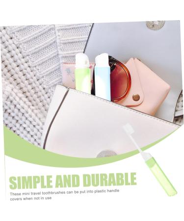 Buy Healeeved Portable Travel Toothbrush - Foldable & Collapsible Manual Toothbrush with Tongue Cleaner | 10-Pack Mini Soft Brush Accessories for International Shipping - Buy Online on GoSupps.com