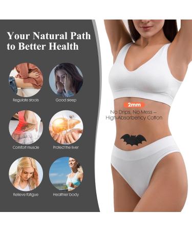 30Pcs Castor Oil Pack for Belly Button Set Black Bat Shape Self-Adhesive Patches with 4oz Organic in Glass Bottle Breathable Cotton Pads for Wellness 4 fl.oz with 30pcs patches - Buy Online on GoSupps.com