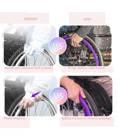 22/24 Inch Rear Wheel Sports Wheelchair Cover Wheelchair Push Rim Covers Wheelchair Pusher Cart Ring Protective Sleeve Good Hand Feel Strong Grip Non-Slip 22inch Black 22inch Black - Buy Online on GoSupps.com