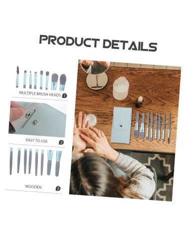 Professional Makeup Brush Set - Soft Blending & Eye Brushes for Women | Complete Makeup Tools in Blue - Buy Online on GoSupps.com