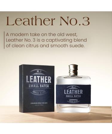 Tru Western Leather #3 Indigo Blend Men's Cologne 3.4 fl oz (100 ml) - Clean Smooth Masculine Citrus Sandalwood 3.4 Fl Oz (Pack of 1) - Buy Online on GoSupps.com