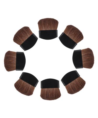 KALLORY 8pcs Painting Brush Drawing Art Supplies Stain Sponge Brush Eyeshadow Sponge Applicator Wood Black 4X3cm