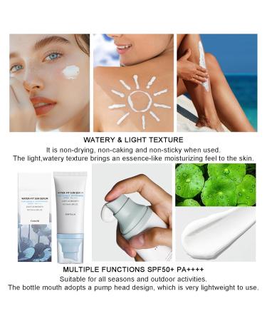 Centella Sunscreen SPF 50 - Hyalu Cica Water-Fit Serum for All Skin Types Long-Lasting Protection No White Cast - Shop Internationally - Buy Online on GoSupps.com