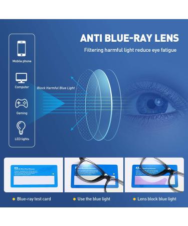 Kids Blue Light Blocking Glasses 2 Pack for Ages 3-10 - Anti-Blue Light & Headache Relief - Computer, Video Gaming Glasses for Boys and Girls - Transparent Black + Clear - Buy Online on GoSupps.com