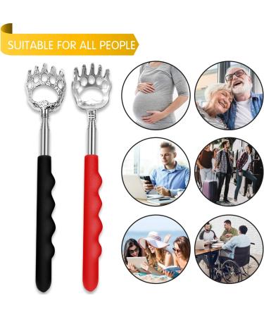 VIMVIP Bear Claw Telescoping Back Scratcher Set - Extendable Metal Scratcher with Soft Handle (4 Pack) - Buy Online on GoSupps.com