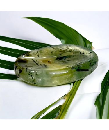 Opalite Crystal Worry Thumb Stone - Natural Healing for Stress Relief - Prehnite - Buy Online on GoSupps.com