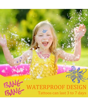 Glitter Tattoo Studio Set 3 - Sparkly & Colorful Temporary Tattoos for Kids - Magical Fake Tattoo Kit for Girls - Arts & Crafts - Buy Online on GoSupps.com
