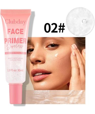 Poreless Face Primer Strong Adhesion Makeup Primer Smooth Finish Flawless Moisturizing Clear Milky Moisturizing Primer (30ml 2 Pack) - Buy Online on GoSupps.com