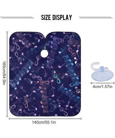 Waterproof Barber Cape - Musical Blue Cheetah Haircut Bib for Men & Women | Unisex Hair Cutting Cape - Shop Internationally - Buy Online on GoSupps.com