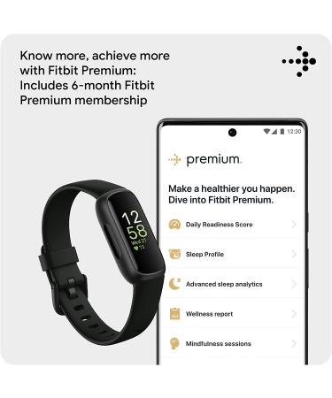 Fitbit Inspire 3 Health & Fitness Tracker with Stress Management - Black/Midnight Zen - Buy Online on GoSupps.com