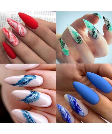 Geometric Nail Stamping Plates Set - 4Pcs Nail Templates for Art Stamping Kit - Buy Online on GoSupps.com