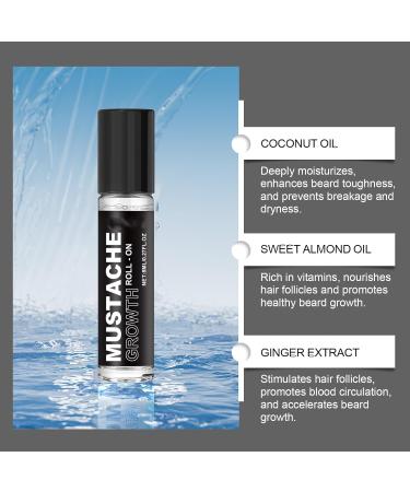 Roll-on Soin Barbe Homme 8 ml - Nourrit les follicules pileux hydrate et fortifie format nomade - Buy Online on GoSupps.com