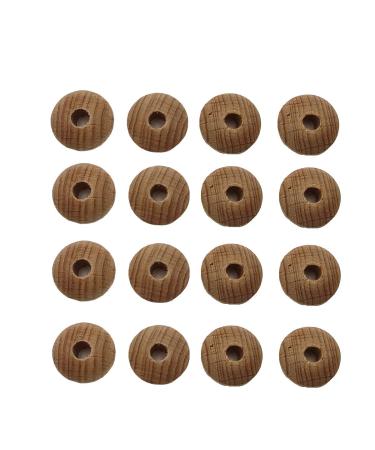 100pcs Beech Wooden Abacus Beads 16mm Unfinished Round Spacer for DIY Handmade Jewelry Making - Buy Online on GoSupps.com