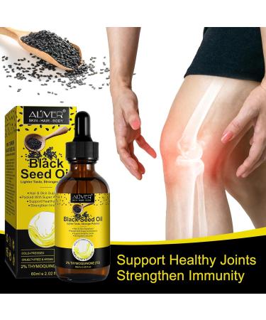 Organic Black Seed Oil 60ml | 100% Pure & Premium Cold Pressed | Improves the Condition of Hair Skin and Nails | Best for Dry Skin Inner Health & Flaky Skin - Buy Online on GoSupps.com