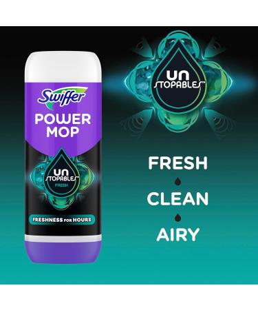 Swiffer PowerMop Floor Cleaning Solution with Unstopables Fresh Scent 1.5 L (2 Packs of 750 mL Each) - Buy Online on GoSupps.com