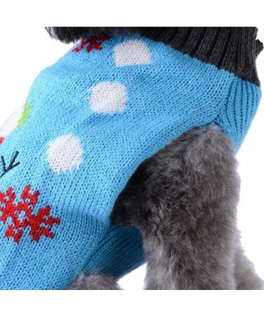 ABRRLO Christmas Dog Sweater - Warm & Cozy Holiday Pet Sweater for Small & Medium Dogs | Cute Snowman Design - Buy Online on GoSupps.com