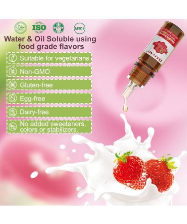 Food Flavouring Oil- 12 Pack Concentrated Flavoring Oil Flavour Drops Extracted Oil Liquid Lip Gloss Flavouring Oil for Baking Cooking Cosmetics Soap Making- Water & Oil Soluble - 6ml 12 Food Flavouring Oil - Buy Online on GoSupps.com