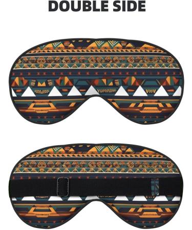 SSIMOO African Ethnic Pattern Soft Sleep Eye Mask | Breathable Travel Eye Patch for Women | Perfect Relaxation Accessory - Buy Online on GoSupps.com