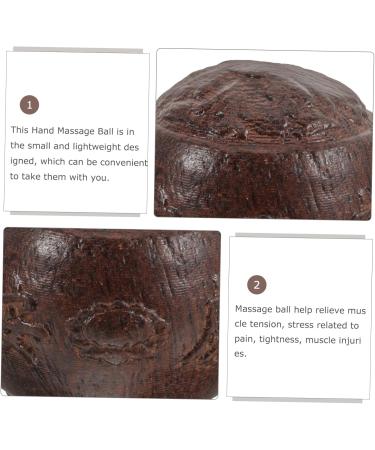 Fomiyes Wooden Hand Massage Balls - Stress Relief & Hand Exercise | Premium Walnut & Ceramic Relaxation Balls - Buy Online on GoSupps.com