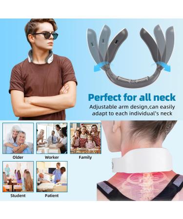 Portable Neck Massage Device with Heat - 6 Modes 9 Intensity Levels for Pain Relief | Instant Relaxation & Comfort - Buy Online on GoSupps.com