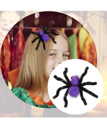 Sirseon Halloween Hair Clips - Halloween Spider Shape Hairpins - Spider Design Pins Portable Spider Shape Hair Pin for Girls Family Friends Purple - Buy Online on GoSupps.com