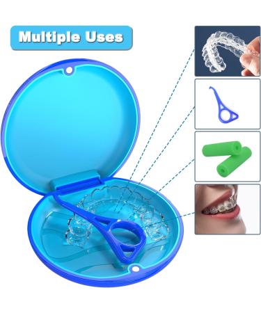 Dnom Bite Can: Durable Denture Container & Prosthesis Box with Silicone Mat - Perfect for Braces & Dental Care - Buy Online on GoSupps.com