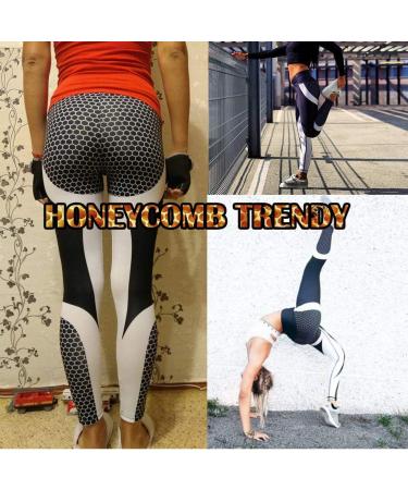 SEASUM Women Yoga Pants Heart Patchwork Leggings High Waist Capris #5 Black Large - Buy Online on GoSupps.com