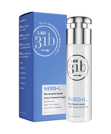 MicroPeptide Power Treatment Cream Moisturizer Anti Aging Skin Care with Hyaluronic Acid Peptides for Wrinkles Dewy Plump Skin Vegan Paraben Cruelty & Alcohol Free 1.69 fl oz