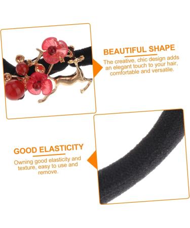 LALAFINA Hair Tie Hair Accessories for Women for Girls Hair Ribbons for Girls Flower Hair Elastics Chiffon Hair Band Womens Scarfs Multi-functional Hair Scrunchies Scarf Scrunchies - Buy Online on GoSupps.com