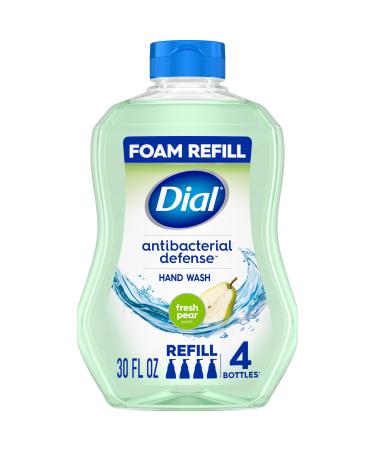 Dial Complete Antibacterial Foaming Hand Soap Refill Fresh Pear 30oz 30 Fl Oz (Pack of 1)