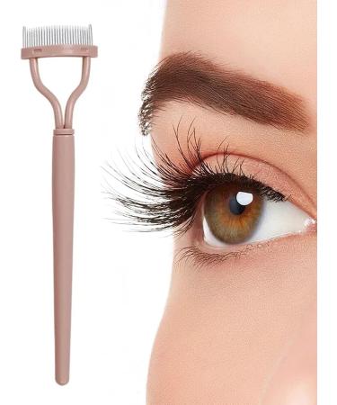 Eyelash Separator Eyelash Comb - Eyelash Defining Mascara Comb Professional Eye Makeup Tools Portable Mascara Applicator Ergonomic Cosmetic Tool for Travel Women Lotus Colour - Buy Online on GoSupps.com