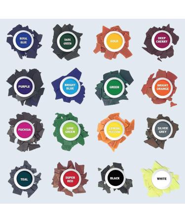 Soulsoy Candle Dye Coloring: 16 Vibrant Chips for 400 Candles - Soy Wax Color Dye - Natural Candle Making - Mobile App for Multicolor Effects - Buy Online on GoSupps.com