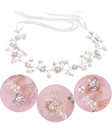 White Rhinestone Flower Girl Headpiece for Bride - Wedding Hair Accessories - Buy Online on GoSupps.com