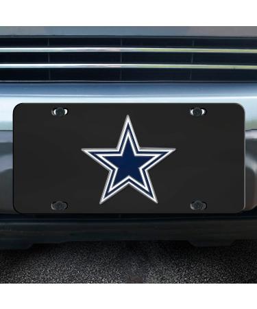 Officially Licensed Dallas Cowboys 3D Black License Plate by FANMATS - Buy Online on GoSupps.com