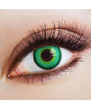 Aricona Contact lenses - Magical Green Contact Lenses Color Insenses Without Strength - Colored Contact Lenses for Carnival Carnival Cosplay 2 pieces