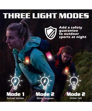 Delamiya 6-Piece LED Clip Flashing Reflective Safety Light for Kids | 2 Modes Perfect for School Bags Backpacks Hiking Jogging - Buy Online on GoSupps.com