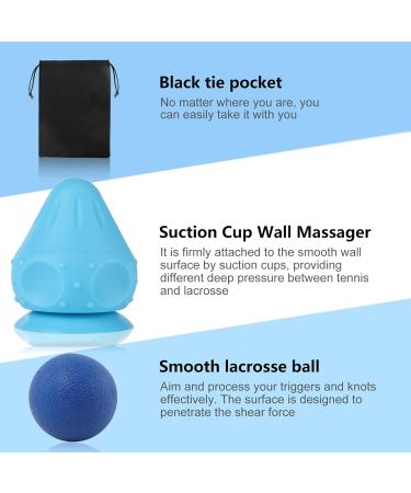 Gzkedu 2 STK Suction Cup Silicone Massage Ball - Trigger Point Presser for Neck Shoulder & Back Pain Relief | Includes Storage Bag - Buy Online on GoSupps.com