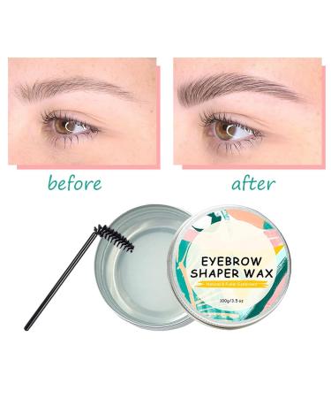 100g Eyebrow Wax - Transparent Brow Styling Soap | Clear Brow Angel with 5 Brushes for Natural Laminating Effect - Buy Online on GoSupps.com