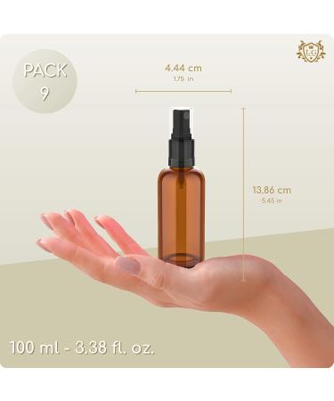 LG Luxury & Grace Set: 9 Refillable Glass Spray Bottles (100ml) - Perfect for Perfumes & Cosmetics - Travel Atomizers - Buy Online on GoSupps.com